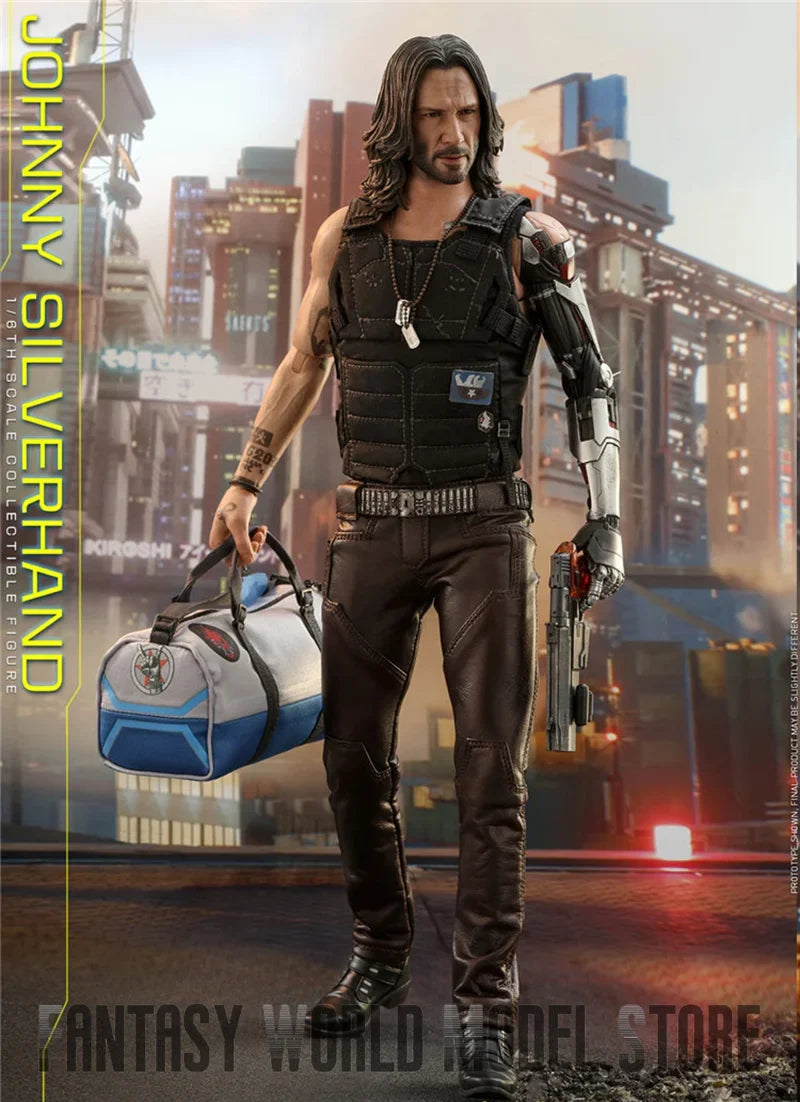 In Stock HOTTOYS VGM47 1/6 Scale Keanu Reeves Cyberpunk Johnny Silverhand 12'' Full Set Collectible Male Action Figure Model