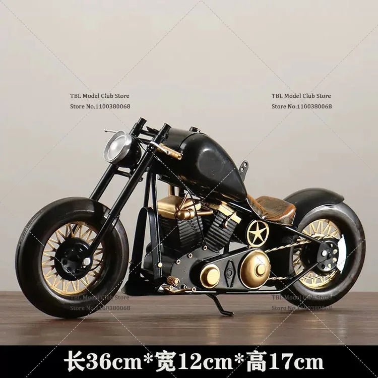 In Stock bobber 1/6 Scale Soldier Retro Metal  Motorcycle Home Model Decor Fit 12inch Action Figure Doll