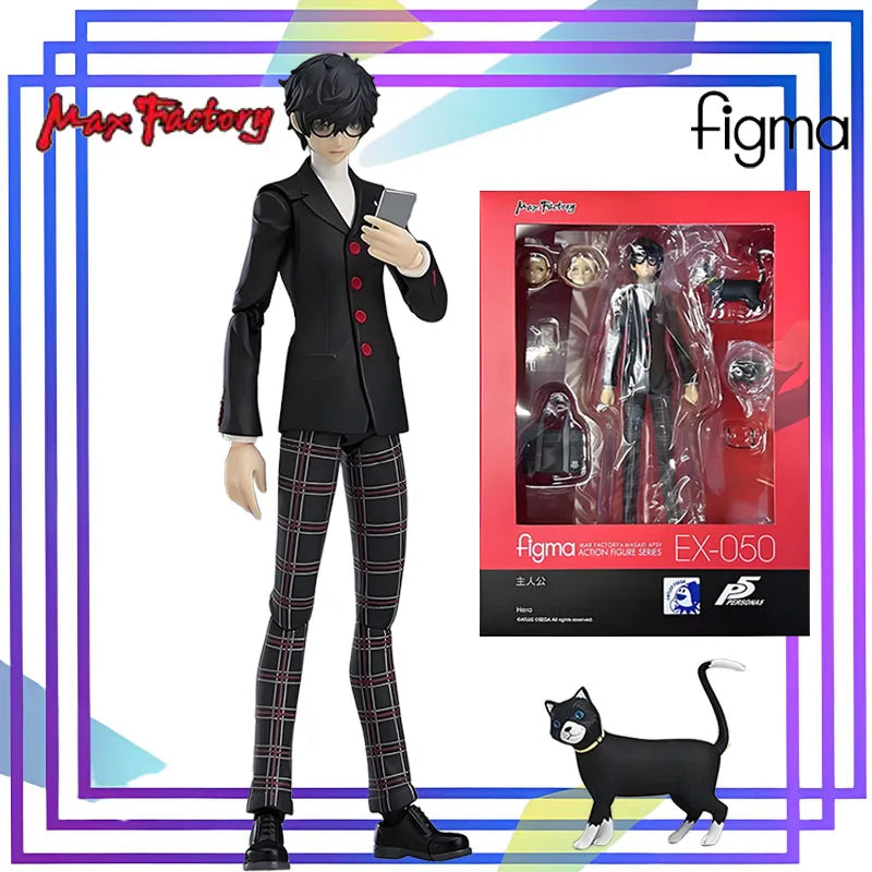 Max Original Figma Series《Persona 5: Ren Amamiya》Anime Action Figure Assembly Model Toys Collectible Model Ornaments Gifts For