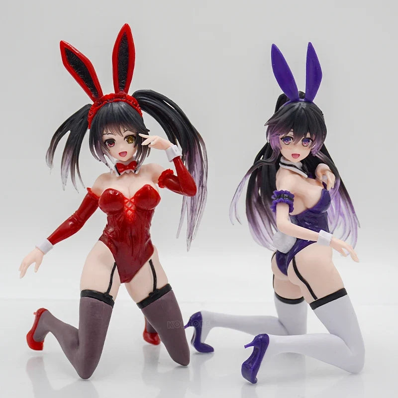 11cm Date A Live V Sexy Anime Girl Figure Kurumi Tokisaki Nightwear Action Figure Tohka Yatogami/Yoshino Figurine Model Doll Toy