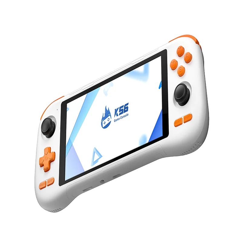 K56 Portable Gaming Console 5.5-inch Touchscreen 50 Emulators 27,000 PS1/PSP/DC/SS Games Android 14 OS 5000mAh Battery Wi-Fi 5 R