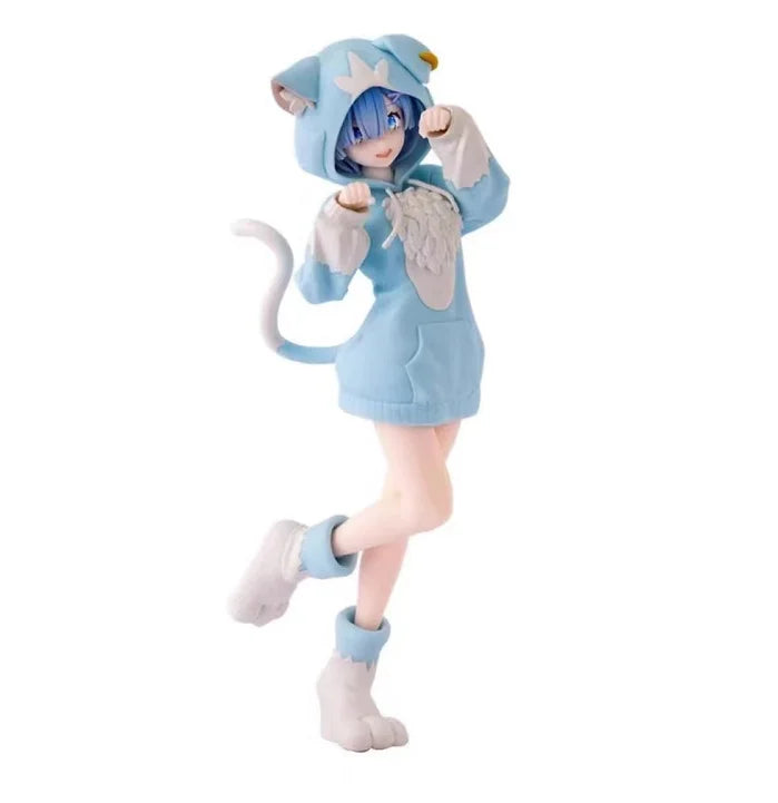 20cm RE: Zero-Starting Life in Another World Anime Figure Emilia Rem Ram Puck Starting Action Figures Collection Model Doll Toys