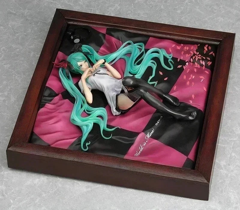 IN STOCK GOOD SMILE Original GSC MIKU Hatsune Miku Figure World Is Mine Photo Frame Ver.  Figure Toys For Kids Gift