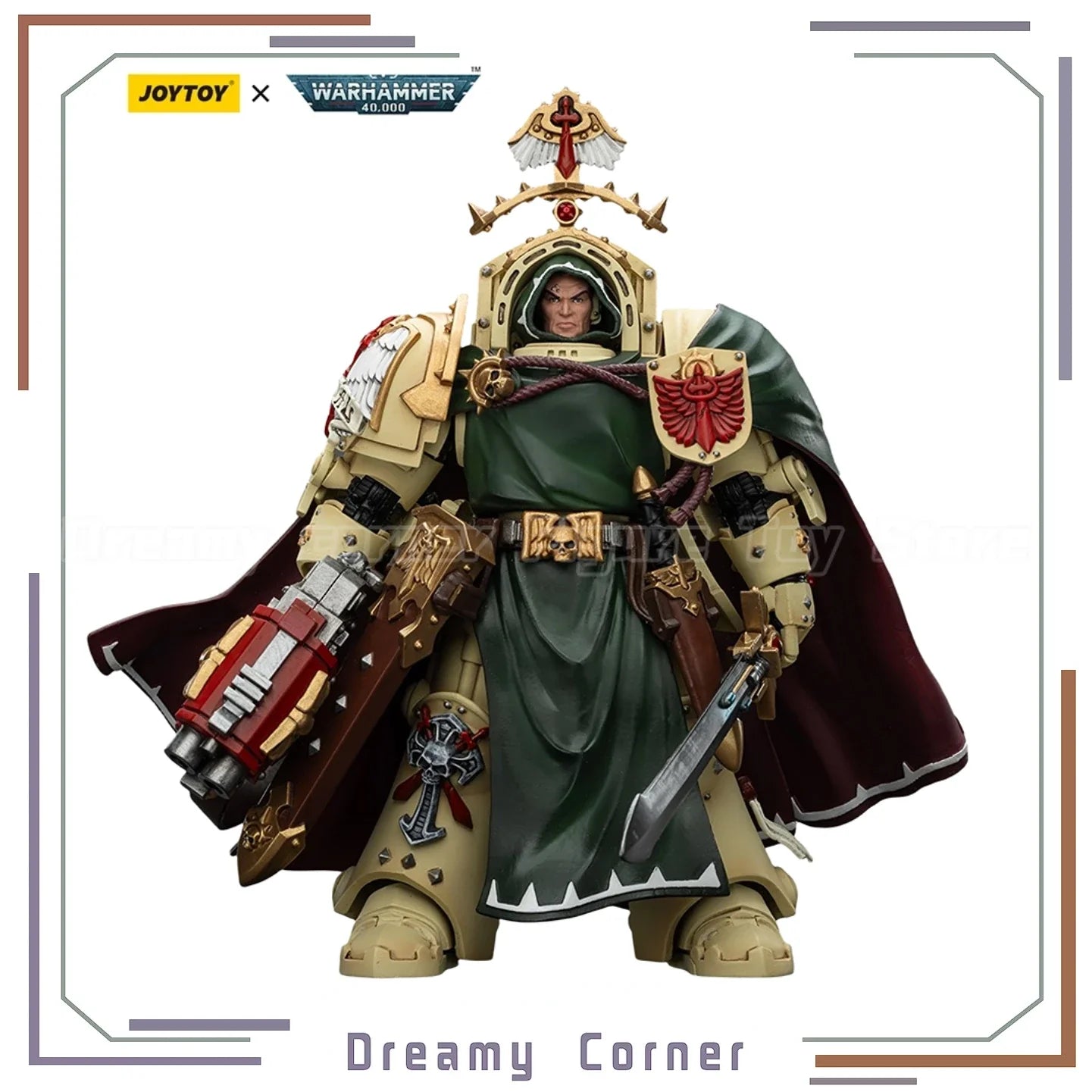 【In Stock】JOYTOY Warhammer 40K Dark Angels Belial Grand Master of The Deathwing with The Sword of Silence and Storm Bolter To