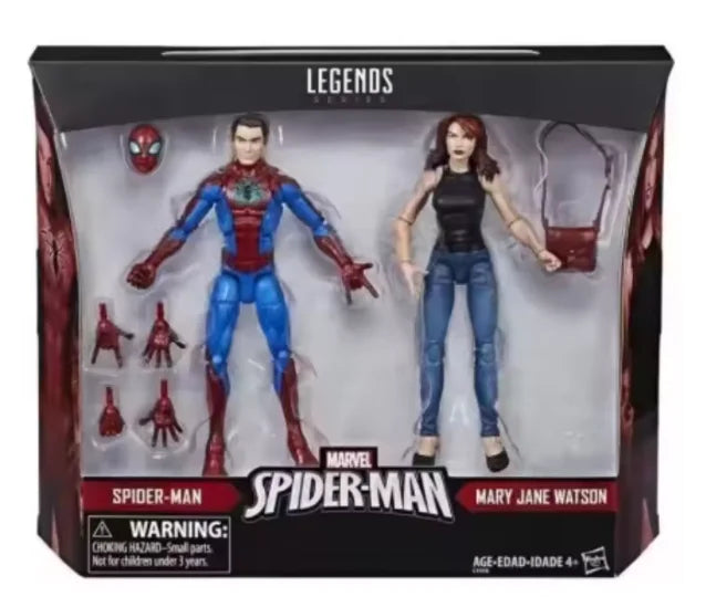Original Marvel Legends Series Spider-Man and Mary Jane Watson Action Figure Toys Gift Toys