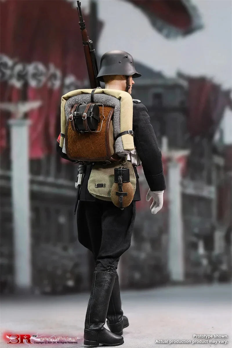 GM647 M32 1/6 Scale Male Soldier German Black Clothes Etiquette Guard of Honor 12'' Full Set Collectible Action Figure Model Toy