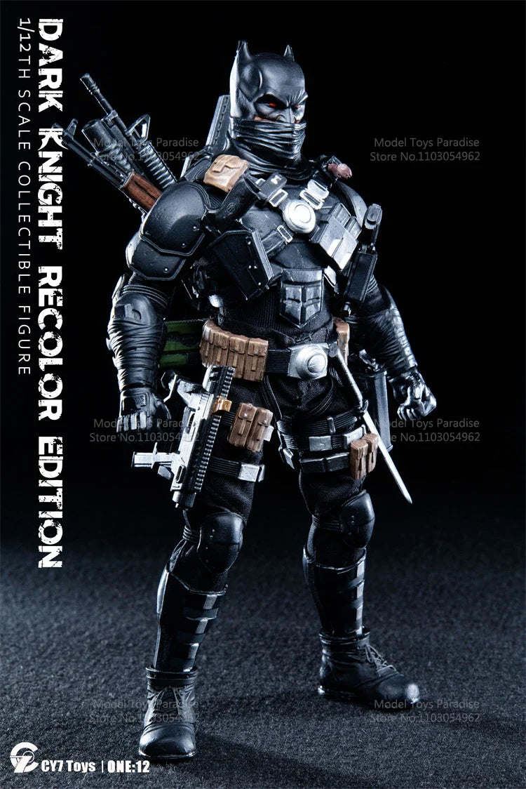 CY7-TOYS 1/12 Collectible Toys Night Dark Knight Bat Super Hero Different Color Ver. Men Soldier 6Inch Action Figure Model Gifts