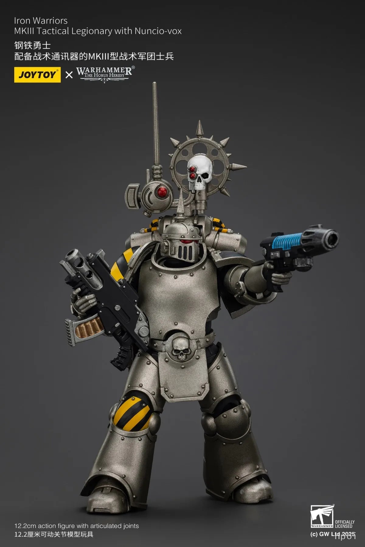 【Pre Sale】JOYTOY Warhammer 40K Iron Warriors MKIII Tactical Sergeant Iron Warriors Legionary with Nuncio-vox Model Toys