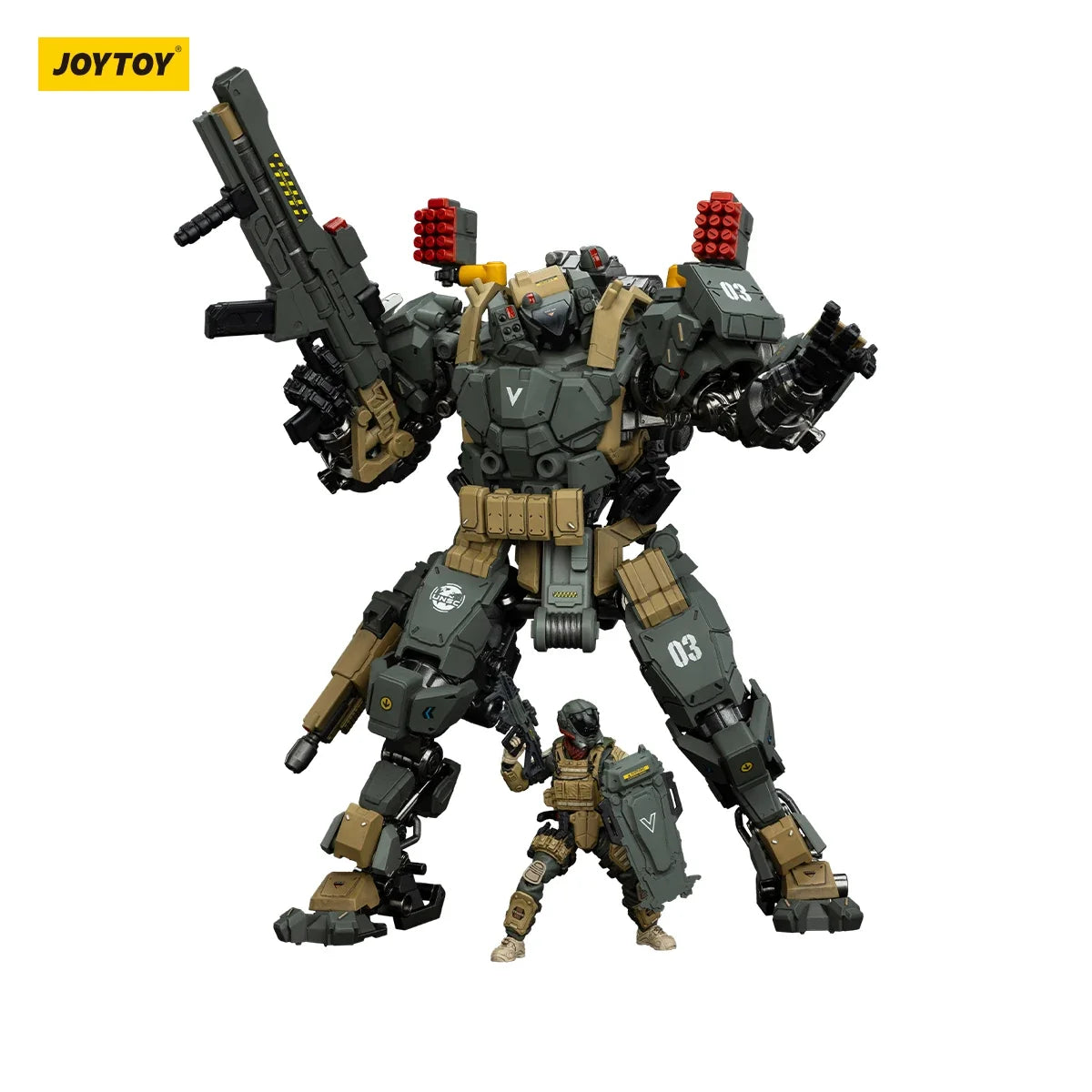 JOYTOY 1/18 Action Figure Mecha Tyrant-03 Tactical Type Anime Figures Toys Model
