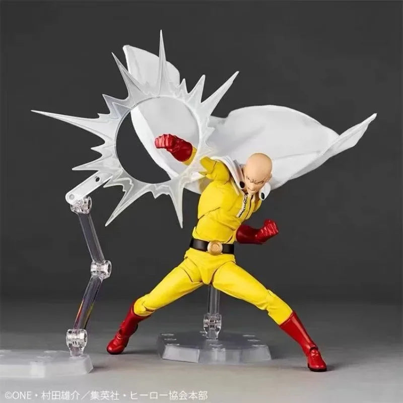 100% Original Kaiyodo Revoltech AMAZING YAMAGUCHI One-Punch Man Saitama Anime Action Figures Collectible Model Toys
