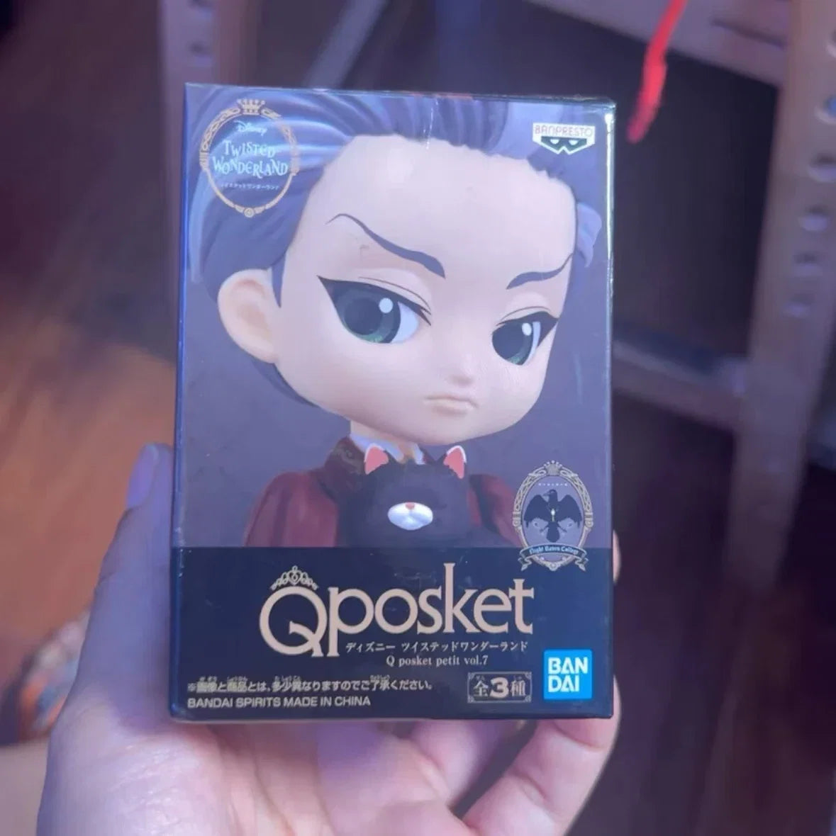 Genuine Bandai Q posket Series Disney Twisted Leona Jack Ruggie Wonderland Azul Ashengrotto Collectible Model Toys Gift