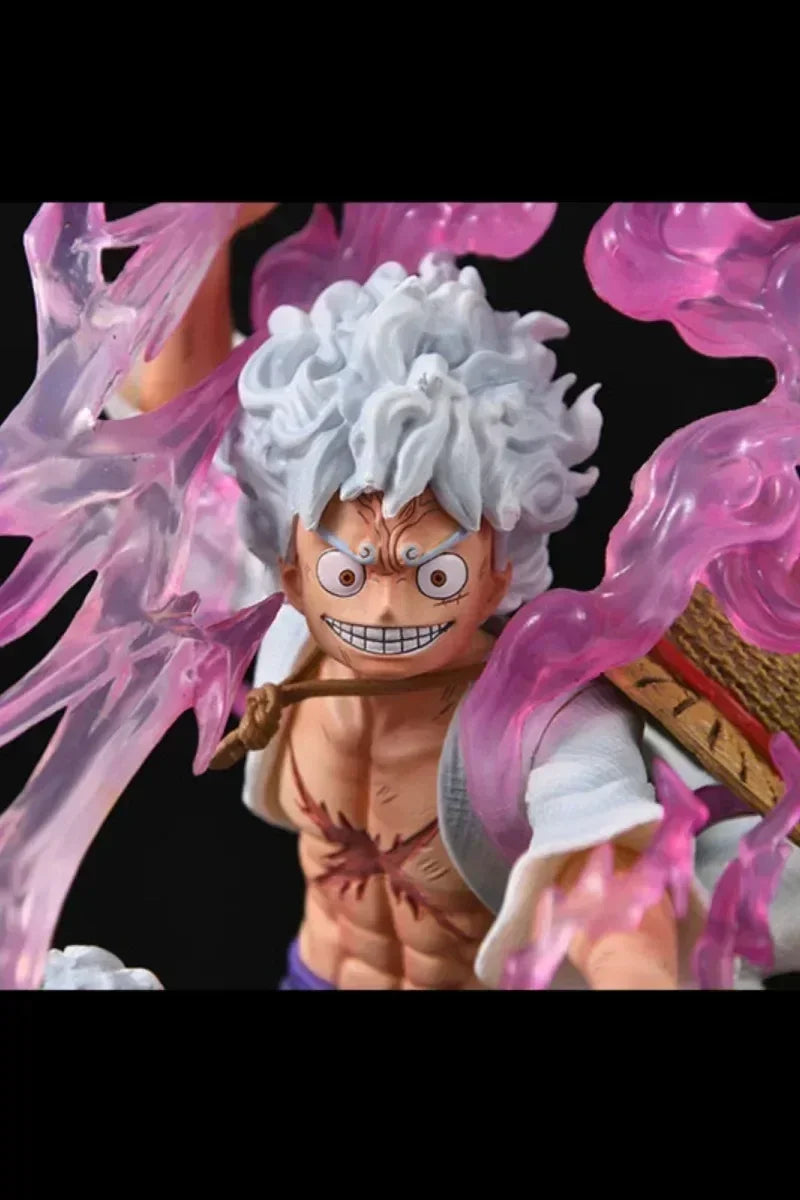 One Piece Anime Figures Gear 5 Luffy Sun God Nika Figure 50cm Pvc Figurie  Gk Statue Collectible Model Decoration Anime Kids Gif
