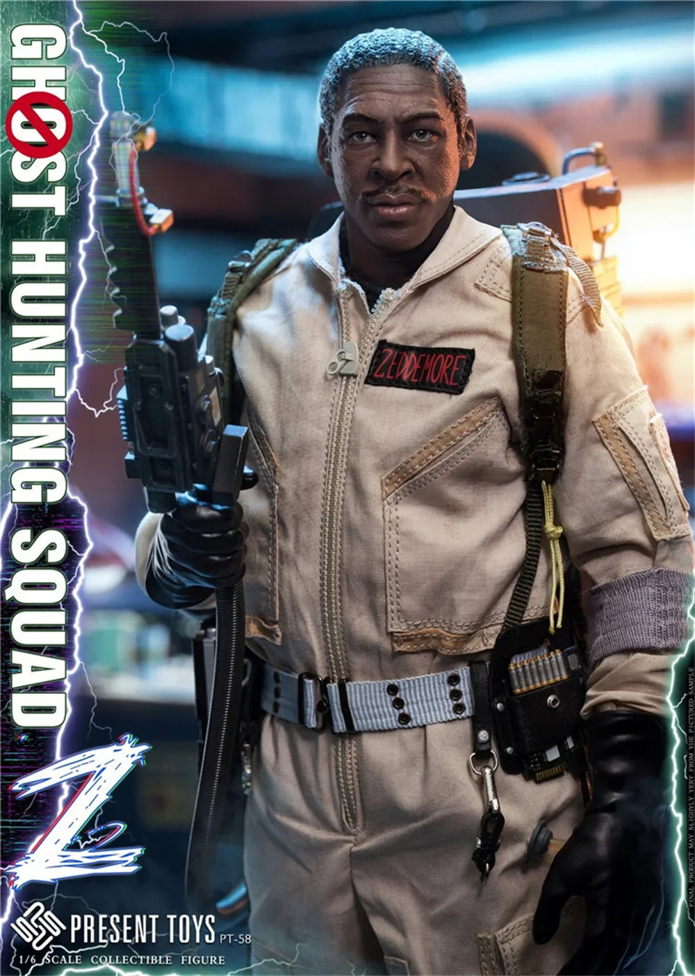 PRESENT TOYS PT-sp57 PT-sp58 1/6 Scale Ghost Hunting Team Zeddemore Venkman Full Set for 12'' Action Figure Model Toys
