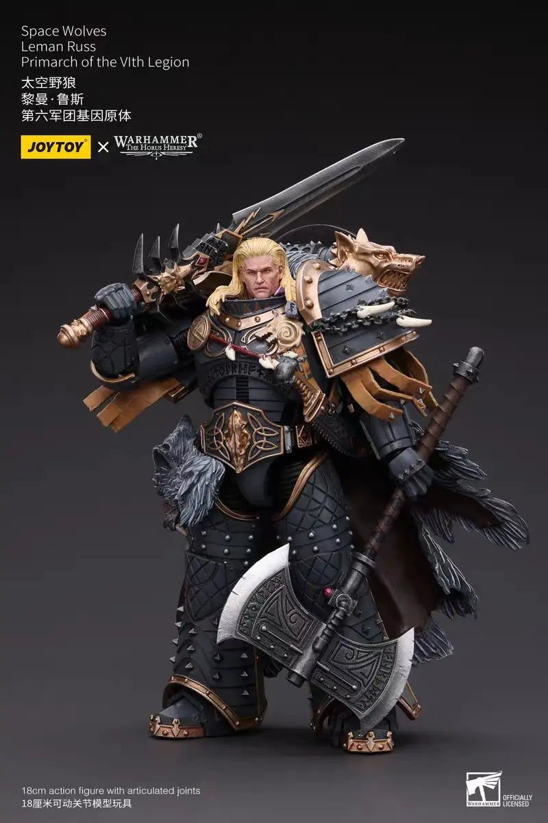 【In Stock】JOYTOY Warhammer 40K Space Wolves Leman Russ Primarch of The Vlth Legion 1/18 Action Figure