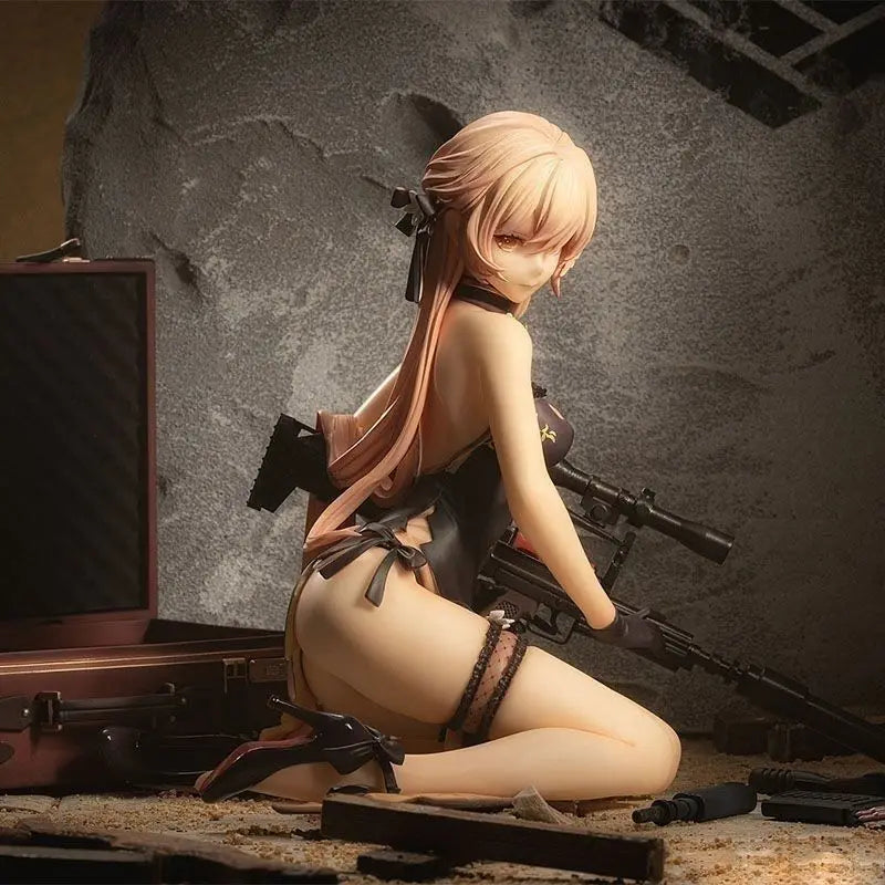 12CM Game Girls Frontline OTS-14 Sitting Posture Action Figure PVC Model Toys Doll Statue Ornament Collectible Gifts