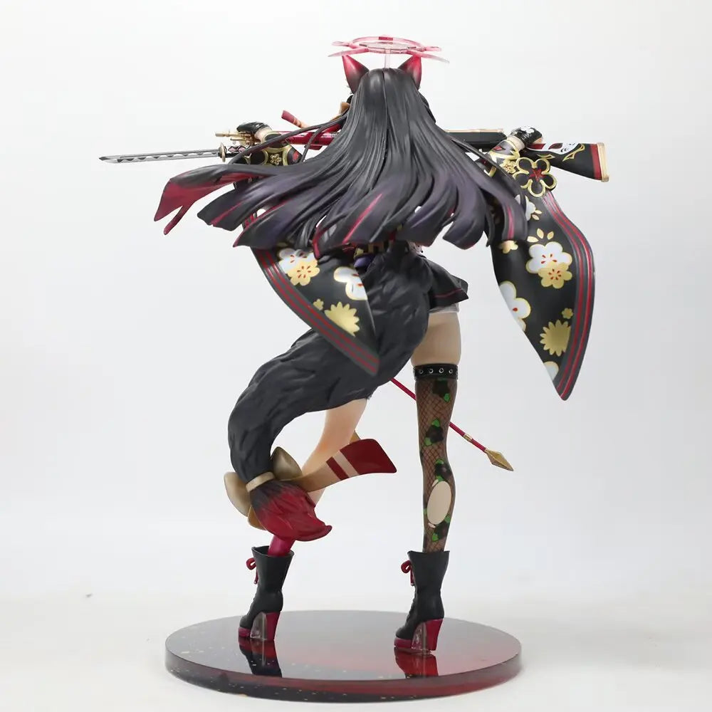 New 25cm Blue Archive Figure Kosaka Wakamo Anime Fox Girl Pvc Action Figure Toy Statue Game Adult Collection Model Doll Gifts