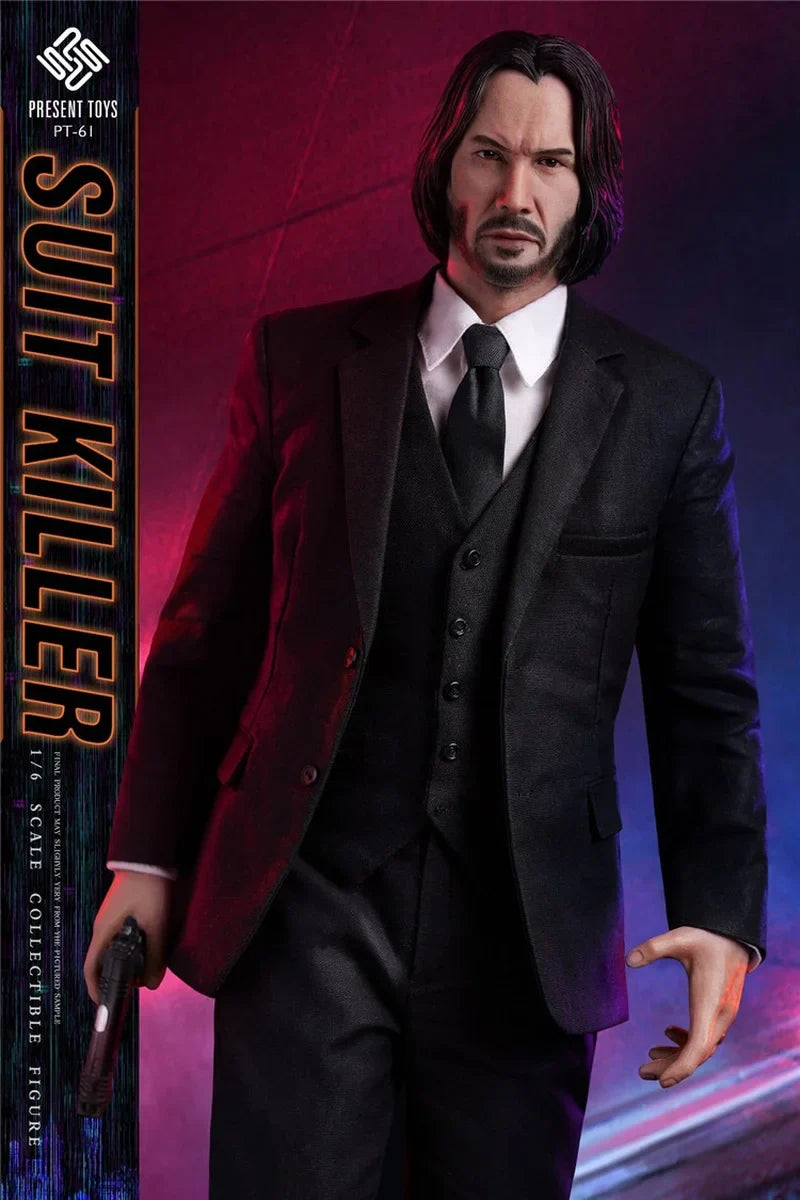 In Stock PRESENT TOYS 1/6 PT-sp61 John Wick Suit Killer Action Figure Collectable Model Figurine Surprise Birthday Toy Gift