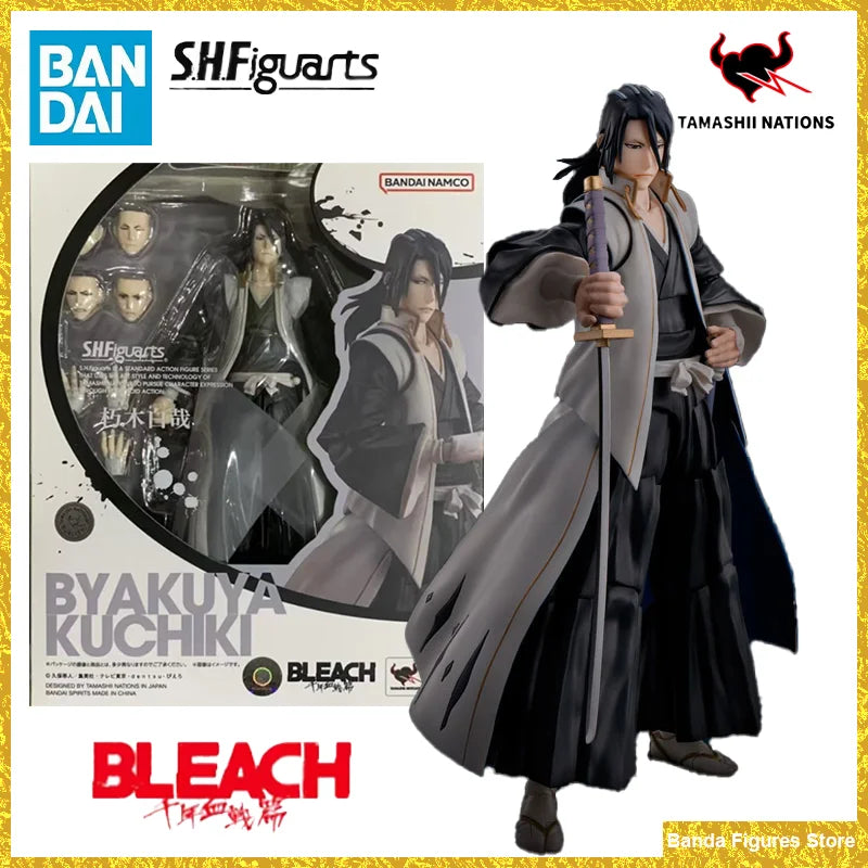 Original Bandai S.H.Figuarts SHF Ichigo Kurosaki Kenpachi Zaraki Toshiro Hitsugaya Renji Abarai Byakuya Kuchiki In Stock Toys