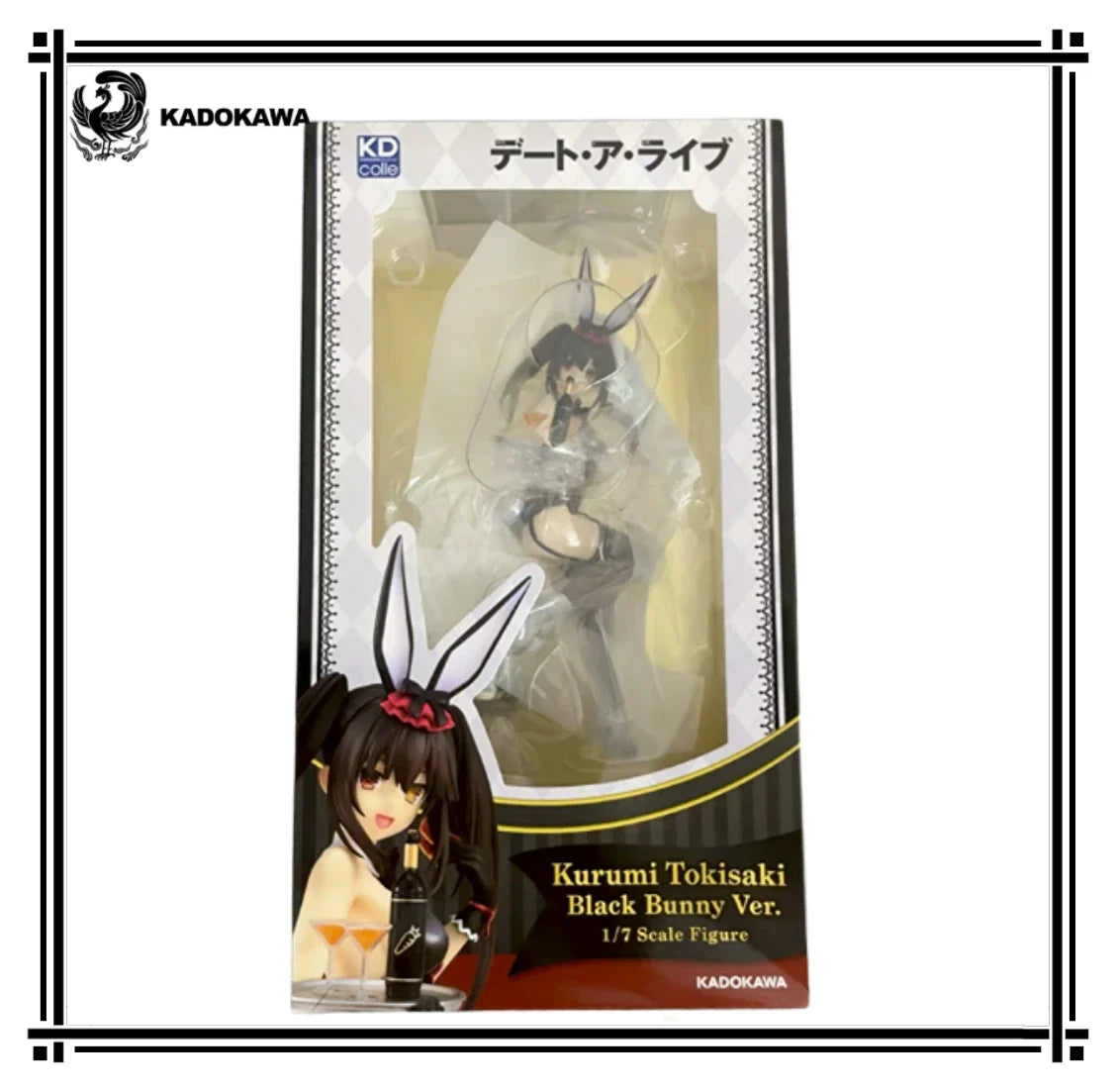 Original KADOKAWA KDcolle DATE A LIVE Tokisaki Kurumi Anime Figure Model Collection Toys
