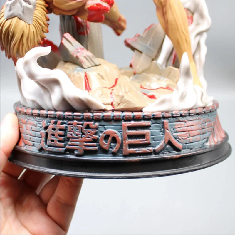 Attack On Titan The Armored Titan Eren Jager Anime ction Figure Model Pvc Statue Doll Ornament Toys Gift 29CM