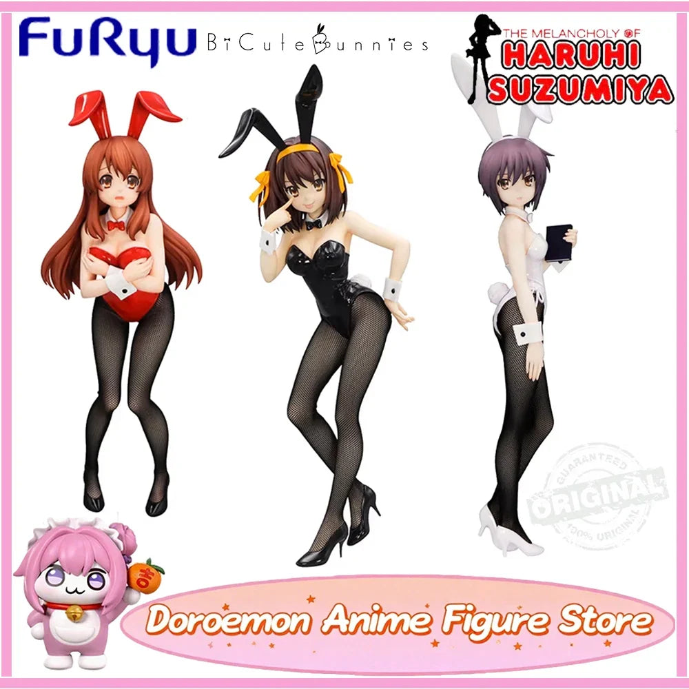In Stock Furyu Original Bicute Bunnies Figures The Melancholy of Haruhi Suzumiya Asahina Mikuru Nagato Yuki Suzumiya Haruhi