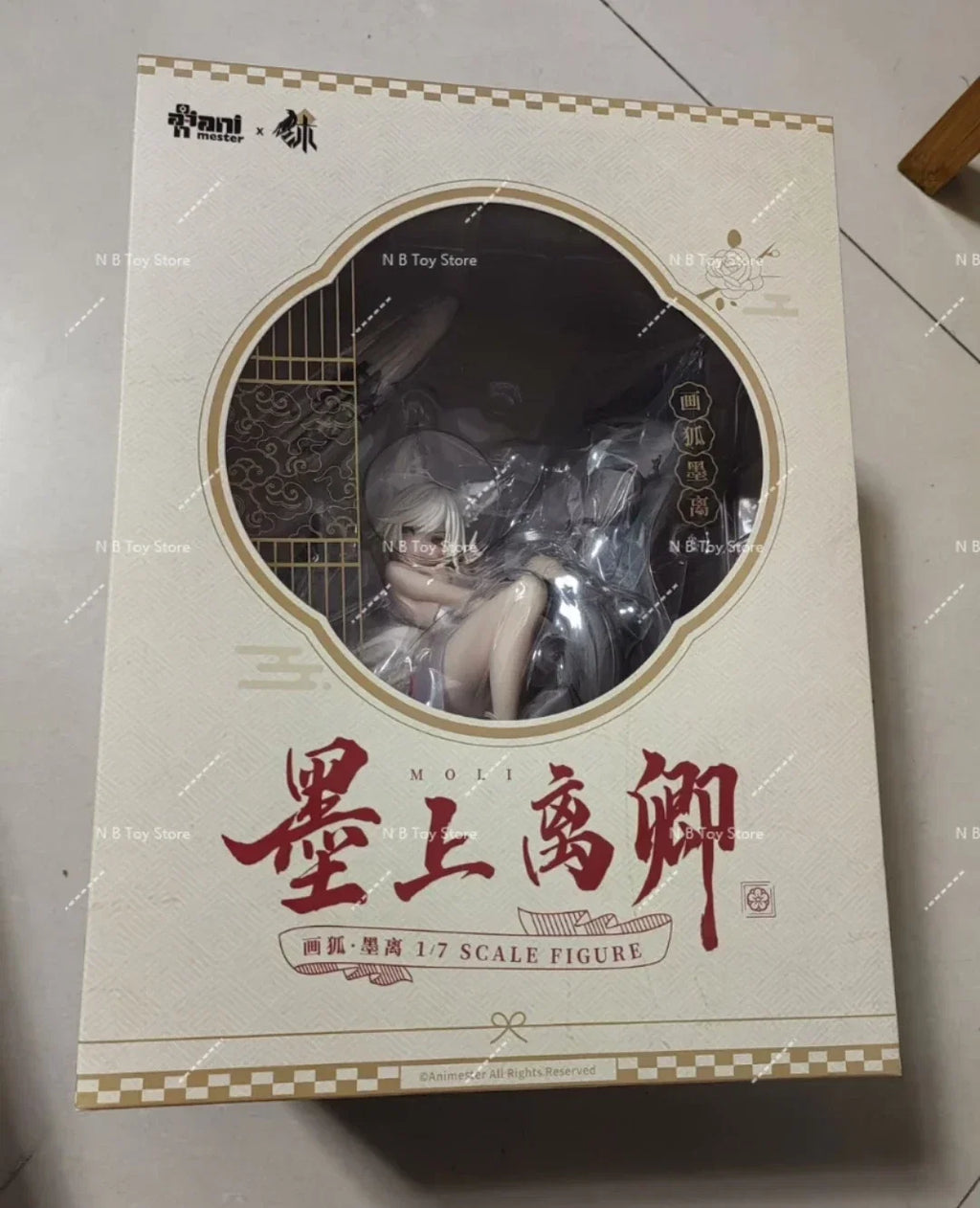 In Stock Fox Mo Li Anime Figure, 25cm Collectible Doll, Original Anime Model, Adorn Gift, 1/7