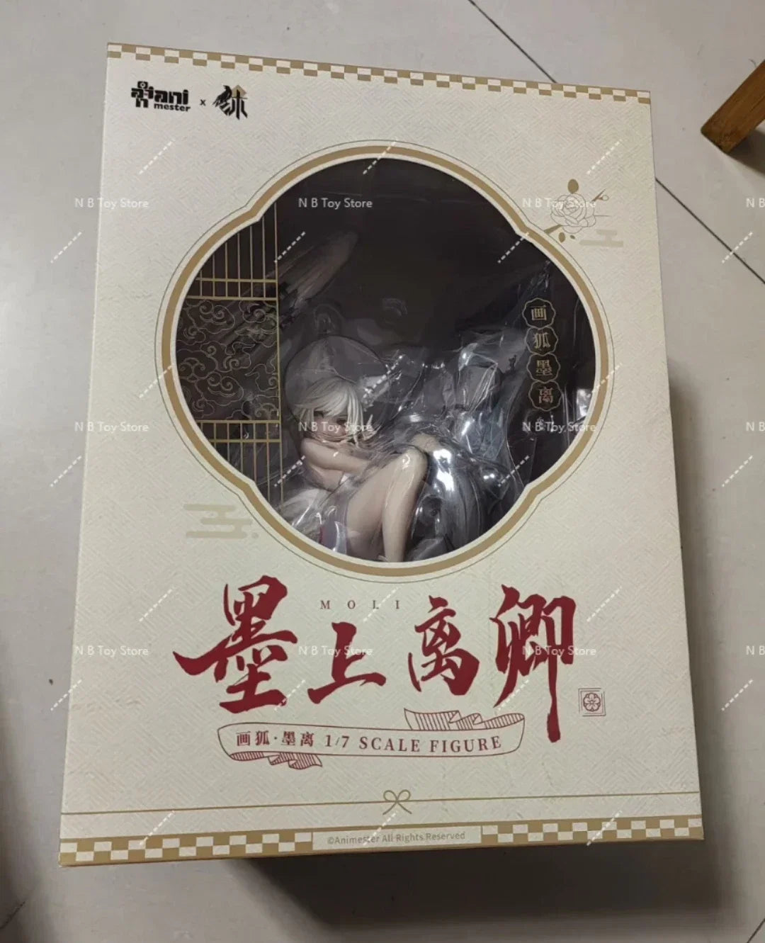In Stock Fox Mo Li Anime Figure, 25cm Collectible Doll, Original Anime Model, Adorn Gift, 1/7