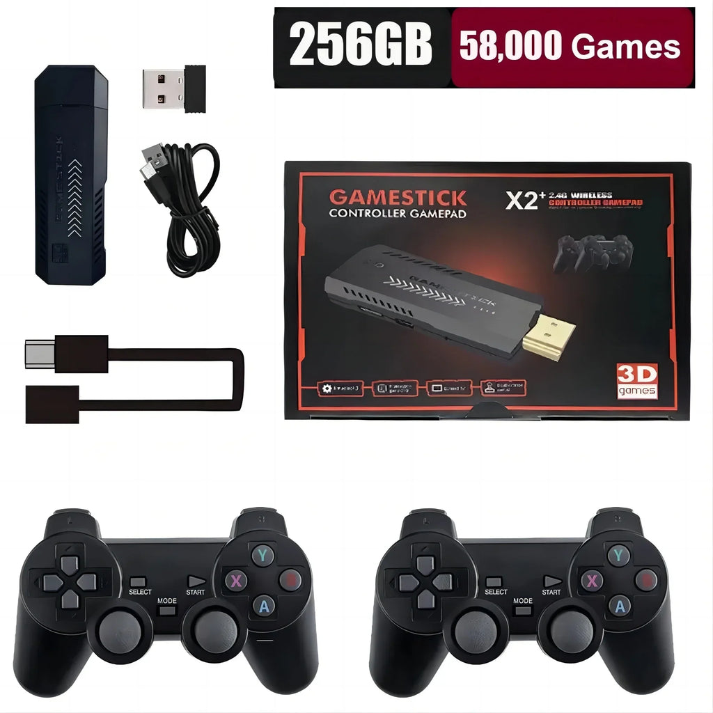 X2 Plus GD10 Pro Time Machine Stick, 50 Emulators Dreamcast Era, Pro Precision Pads HDMI ZeroDelay Bedroom Stadium
