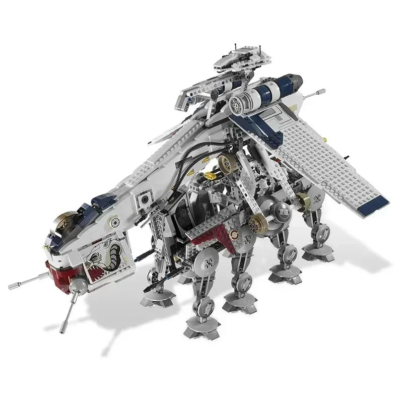 Hot Toys Star Wars  Republic Dropship With AT-OT Walker Compatible 10195 Transport Ship Toys For Children Christmas Gifts
