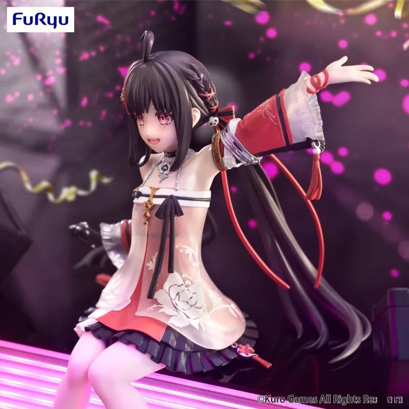 In Stock FuRyu Genuine Noodle Stopper GRAY RAVEN：PUNISHING Pulao Anime Character for Kids Gift Collection Action Toys Model