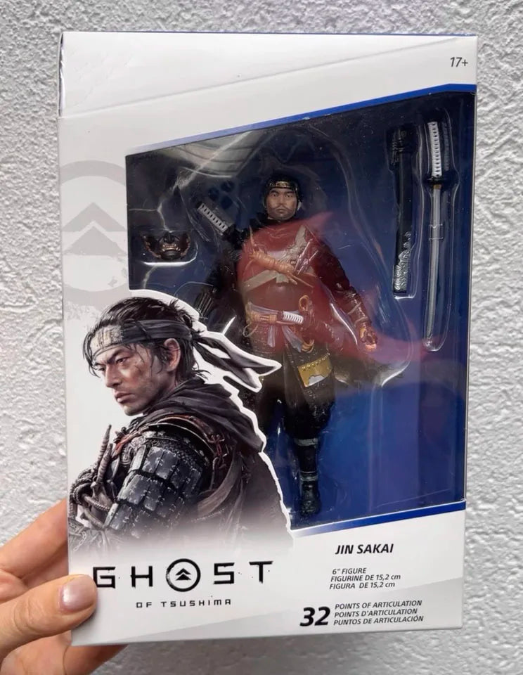 Ghost of Tsushima Model Game Jin Sakai Action Figuras JIN SAKAI Samurai Figure Toys Anime Peripheral Movable Manga Figurine Gift