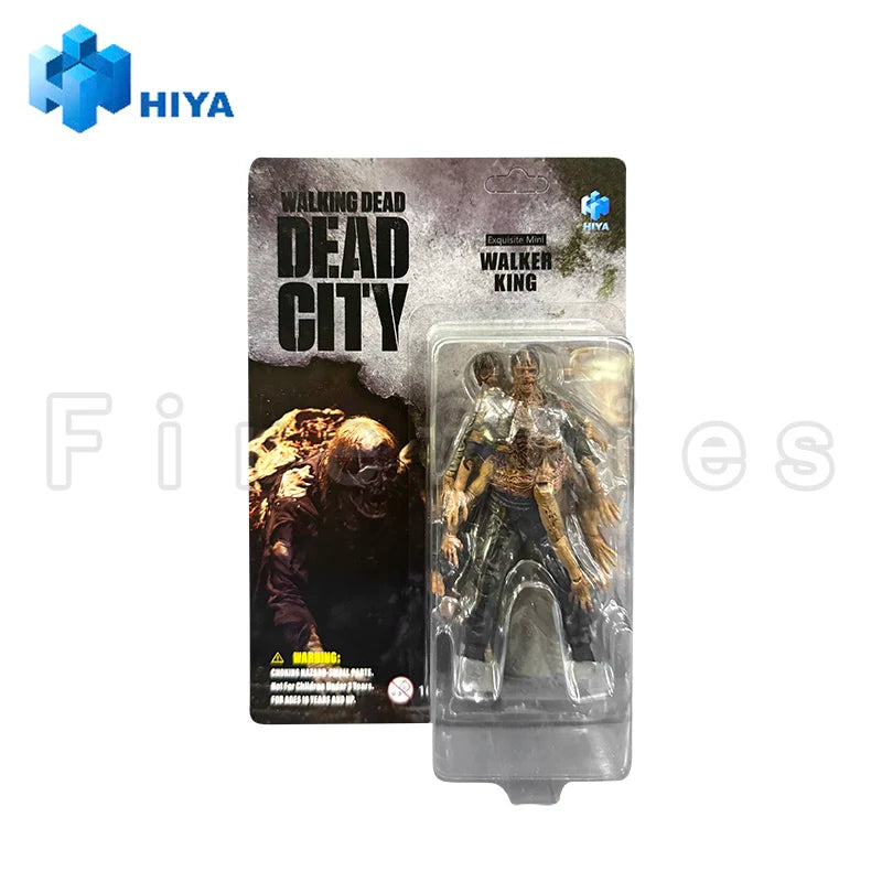 1/18 HIYA 3.75inch Action Figure Exquisite Mini Series The Walking Dead Dead City Walker King Anime Toy
