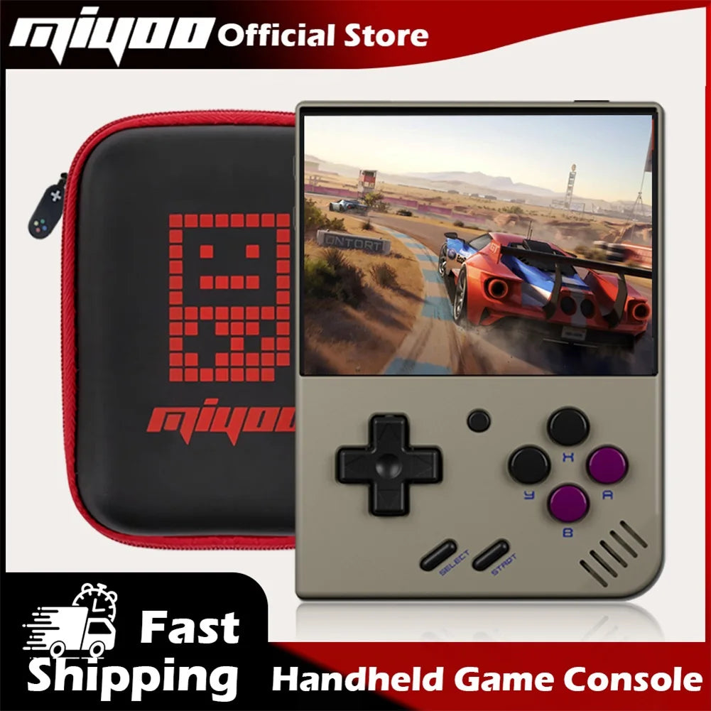 MIYOO Mini Plus Portable Retro Handheld Game Console 3.5"IPS HD Screen Mini+ Players Children's Gift Classic Gaming Emulator