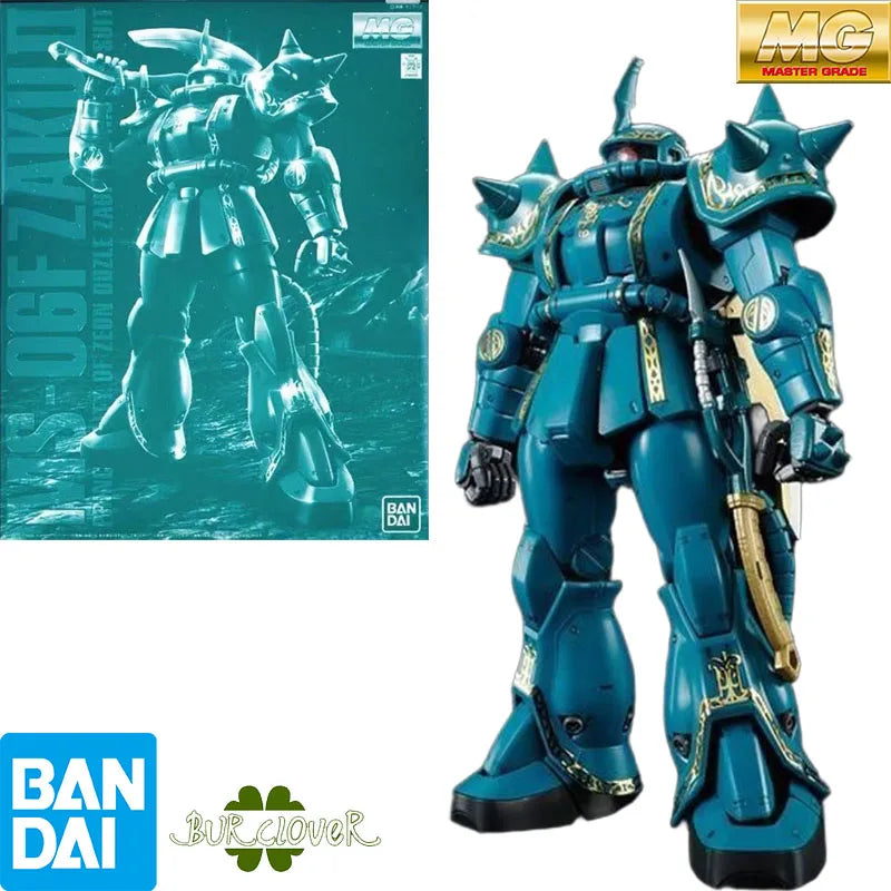 Bandai Original MG ZakuⅡ Dozle Zabi Custom MS-06F 1/100 Anime Action Figure Assembly Model Toys Gifts For Children GUNDAM