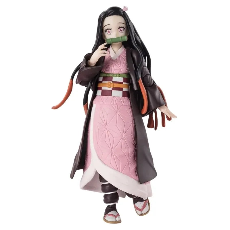 BANDAI Original in Stock SHF Demon Slayer Kamado Nezuko Model Toys Anime Cartoon Anime Action Figures Model Collectio Toy