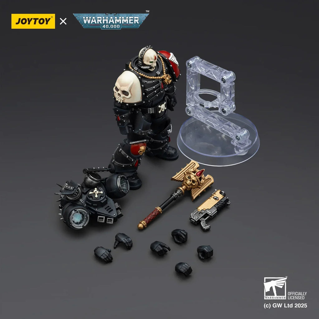 JOYTOY Warhammer 40K 1/18 Blood Angels Lemartes With Jump Pack,Blood Crozius and Absolver Bolt Pistol Soldier Action Figure Toys