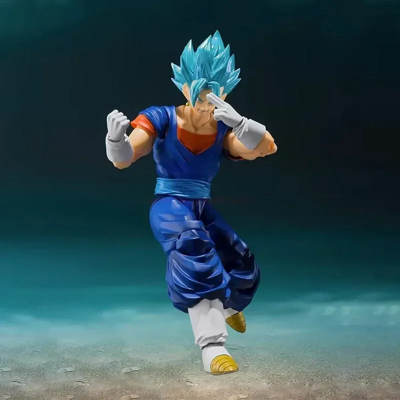 Dragon Ball Super Vegetto S.H.Figuarts Vegito Blue Action Figure Shf Super Saiyan God Pvc Anime Model Kit Child Gifts Toys