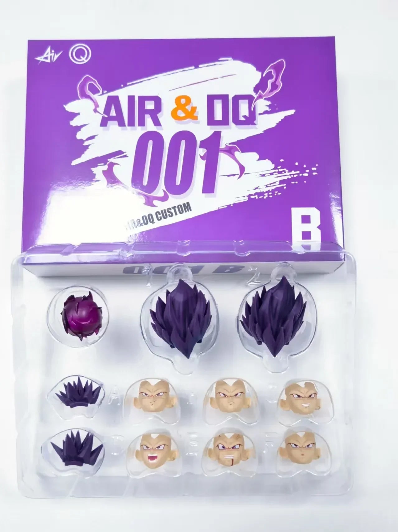 NEW Air&OQ Studio Dragon Ball Shf Super Saiyan Figure SSJ Majin Vegeta Head Accessories Vegeta Action Figures Heads Accessories