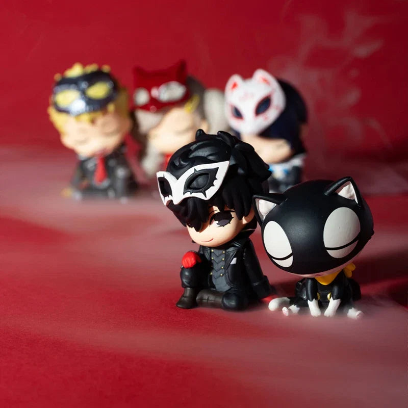 Amamiya Ren Morgana Shoulder on Shoulder Modeling Modeling Q-version Desktop Ornament Action Figure Model Toys