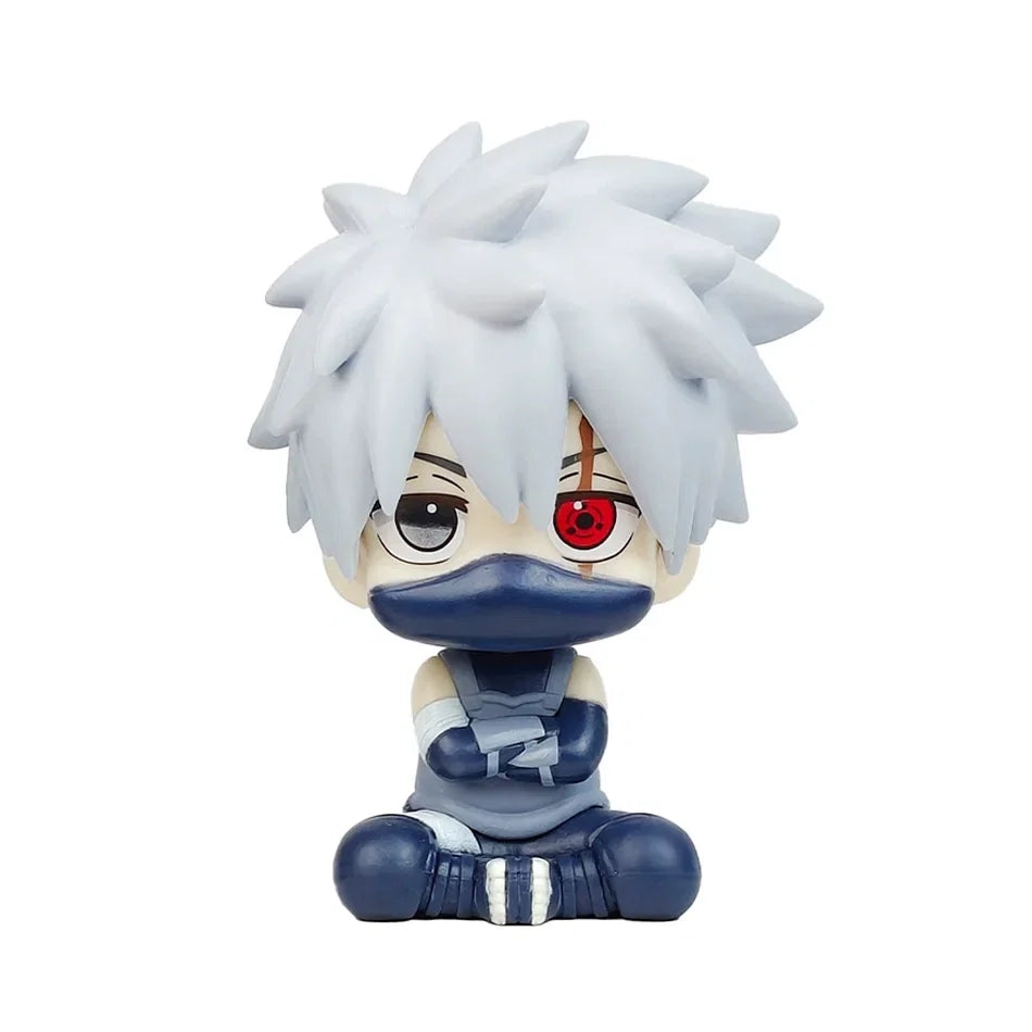 Anime Figure Naruto Kakashi Action Figure Q Version Kawaii Sasuke Itachi Figurine Car Decoration Collection Toy Christmas gift
