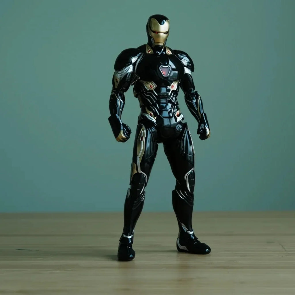2024 New Stock Three Zero 3a Dlx Iron Man Mark 50 Black Gold Edition Collectible Action Figure Birthday Gift