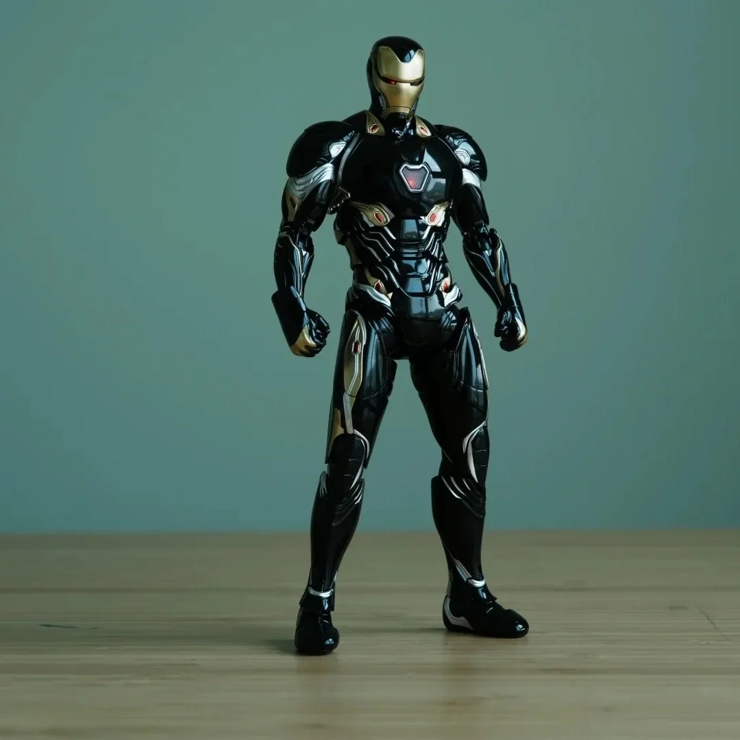 2024 New Stock Three Zero 3a Dlx Iron Man Mark 50 Black Gold Edition Collectible Action Figure Birthday Gift