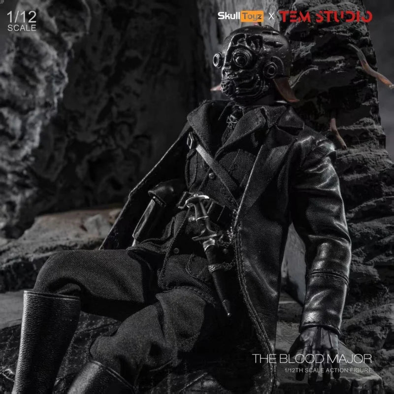 Tem Studio Skull Toyz the Blood Major Action Figure - High Detail Collectible PVC with Original Cloth Outfit for Boys Decor Gift