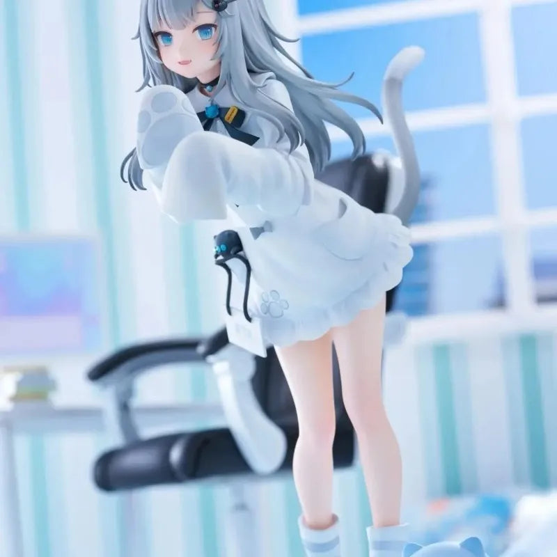 In Stock Virtual idol Nachoneko Cute Cat Girl 2D Beautiful Girl Anime Figure Collectible Model Desk Decoration Doll Toys