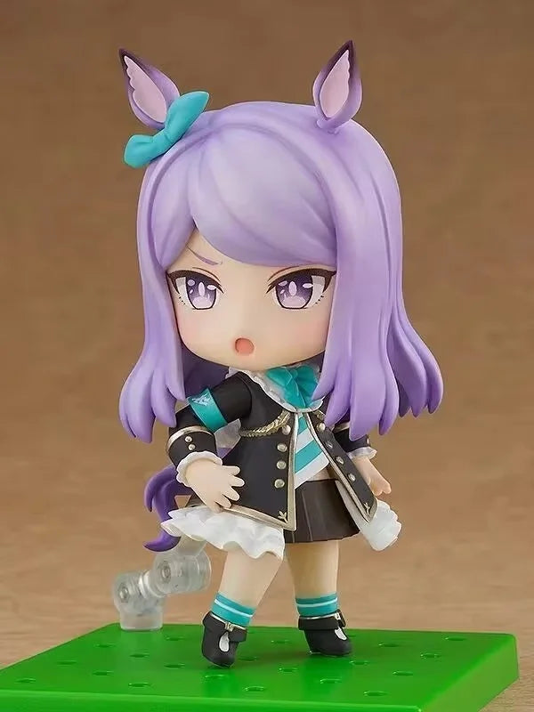 Anime Uma Musume Chibi Nendoroid Tokai Teio Gold Ship Face-Swappable Q Version Figure Desktop Decoration Collectible Model Gifts