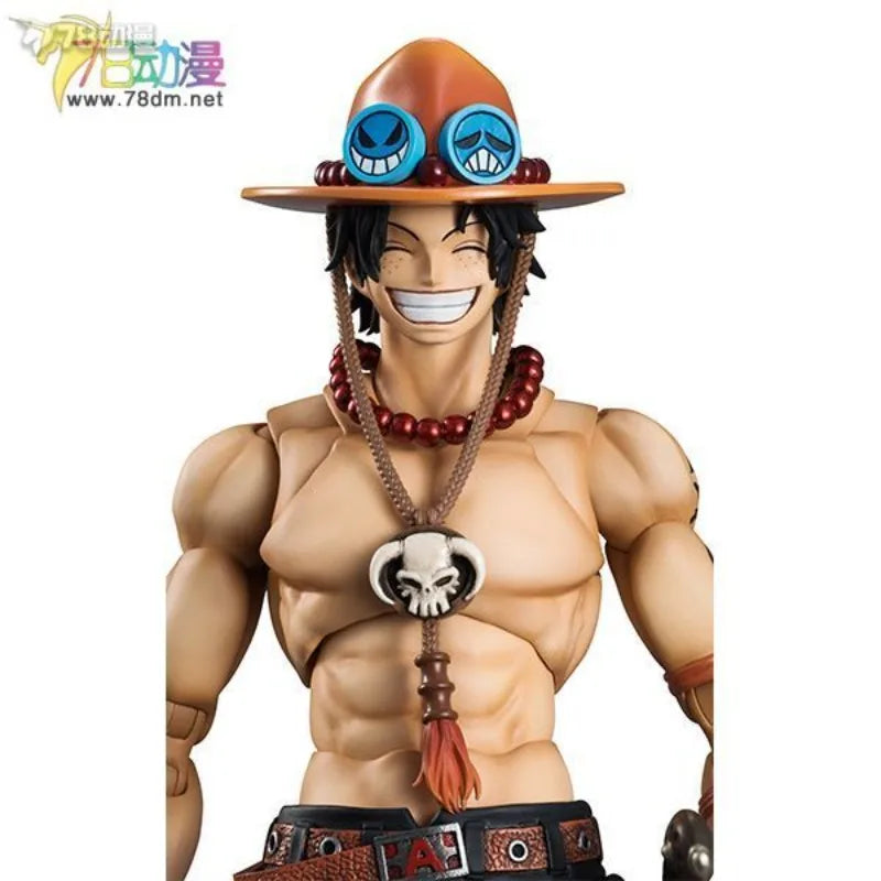 Mega House Original Variable Action Heroes Series Portcas D. Ace Anime Action Figure Model Toys Movable Model Gifts for Boys