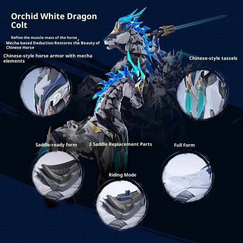Zhao Yun Motor Nuclear Ultra-Mobile Guochuang Assembled Mecha Model With Mount Alloy Skeleton Highly Playable Collection