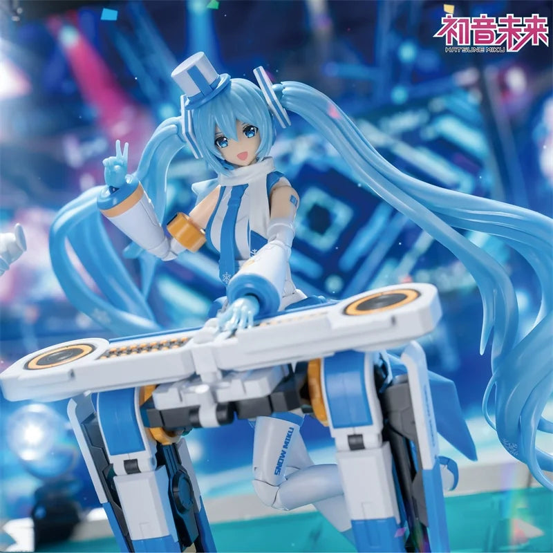 In Stock Soskill Hatsune Miku Snow Echoes At Freezing Point Snowmobile Mechanical Deer Model Kit Action Figure Anime Model Toys