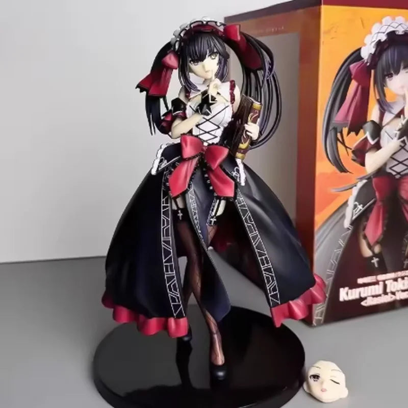 Date A Live Kurumi Tokisaki 'Nibelcole' Anime Figure - Gothic Lolita Spirit Collector Statue Desktop Display Gift