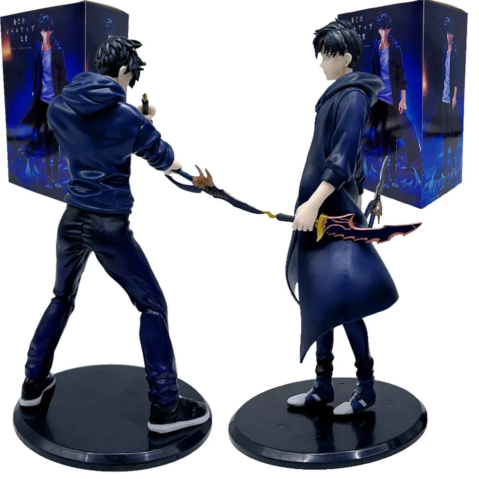 2026 New Year Gift Leveling Sung Jinwoo Hunter Form Standing Pose Collectible Figure Holiday Gift Model Toy